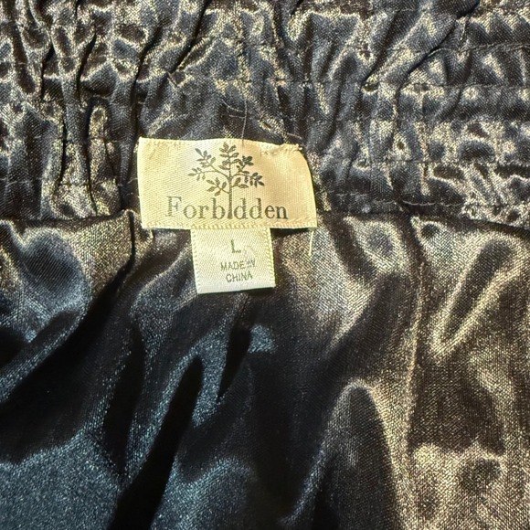 Forbidden Black Lace Sheer Mesh Overlay Dark Romantic Goth Skirt Women L - Picture 8 of 12